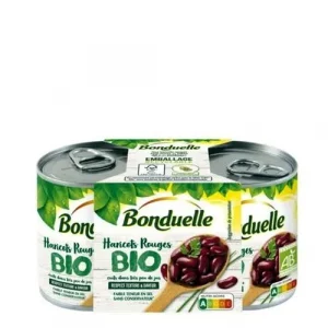 Haricots Rouges Bio Bonduelle 2 x 1/4 160 Grs
