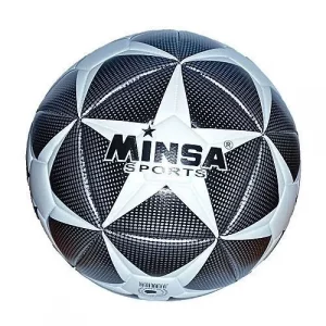 Ballon De Foot Tout Terrain (T5) Minsa - Noir/blanc