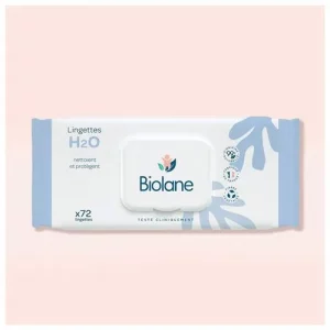 Lingettes Biolane H2O X72