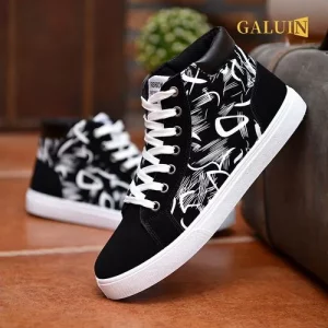 Chaussures Baskets GALUIN Pour Hommes Décontractées - Noir