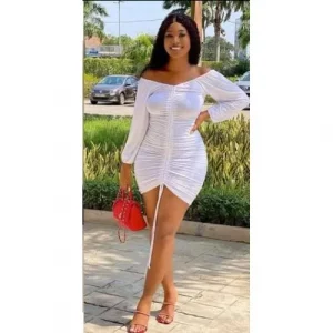 Robe Moulante Sexy Blanche