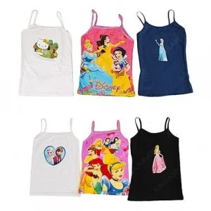 Lot De 6 Debardeurs Fille Motifs Variable - Multicolores